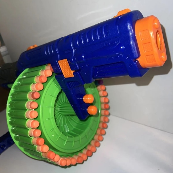 Dart Zone Covert Ops Magnum Superdrum Gun Rapid Fire with Darts Working Tested - Picture 9 of 16